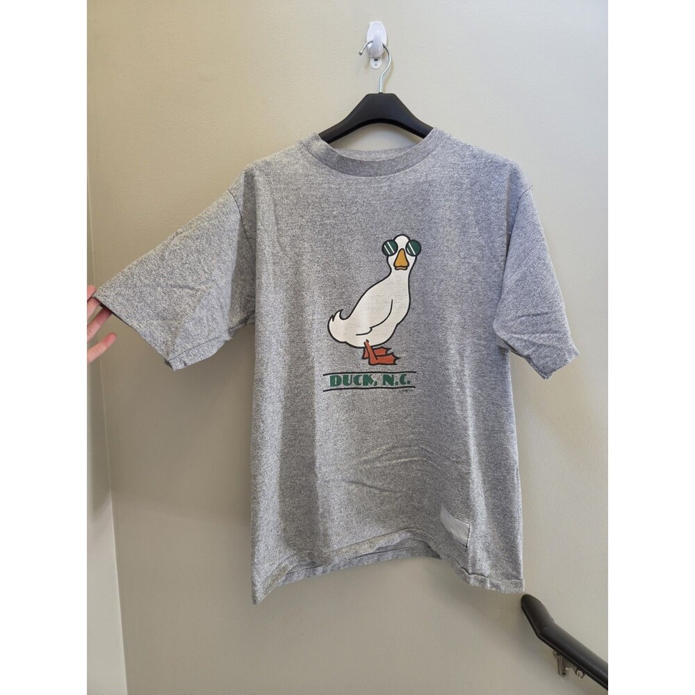 Vintage 1985 Big Duck Graphic T-shirt Men's Lg Single Stitch Ducks NC 80s